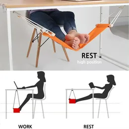 2023 New Office Foot Rest Hammock Comfortable Adjustable Creative Lazy Casual Portable Foot Hammocks Indoor Outdoor Library