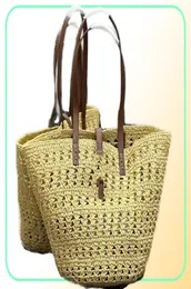 Panier orta çanta keten saman çantalar omuz omuz gündelik kadın039s büyük kapasiteli alışveriş çantası plaj tatil tasarımcısı tatil p9510519