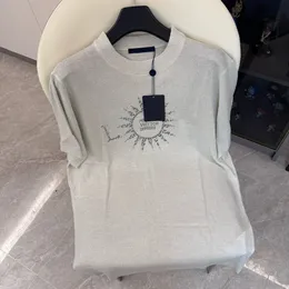メンズプラスティーポロスラウンドTシャツネック刺繍と印刷されたポーラースタイルの夏の摩耗ストリートピュアコットンD13G3