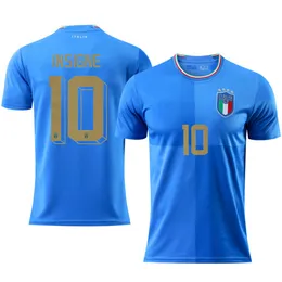 2022 Italia Home 6 Villati 10 Iniesne 14 Chiesa Numero originale della maglia da calcio