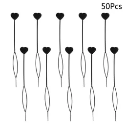 50 PCs Automatische Haarblockler Perlen Threader Haarschwanz Werkzeug Ponytail Zöpfe Maker Perlen Haare Braids Haar Beader Tool Fehl