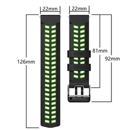 Cinto de pulso inteligente de silicone de 22 mm para cinto para onePlus Watch Sport Bracelet Breathable para Suunto 9 Peak/5 Pico de reposição de reposição Bandana