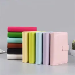 PETH PU CUSTITIFICATO A5 A6 PROGRAMMA Diario del taccuino CINETTO GIORNO BINDER FORNITO SCUOLA MACARON RACCHIO con pagine interne 240409