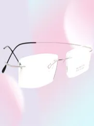 Pure Titanium optischer Rahmen Silhouette Typ Hypoallergenic Hingeless Brille