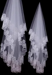 Decali netti sposati Accessori di alta qualità de mariage un riso bianco in pizzo con vele di campo da letto de Wedding veil7126637