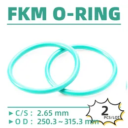 2pcs/lit Rubber Fkm CS 2,65 мм OD 250,3/255,3/260,3/265,3/270,3/275,3/280,3/285,3/290,3 мм o Протекает.