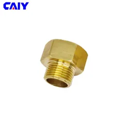 Brass 1/8 "1/4" 3/8 "1/2" M14 M20 Male para fêmea Bucha hexagonal de rosca de tubo de ajuste de ajuste de ajuste de ajuste do conector de gás Adaptador