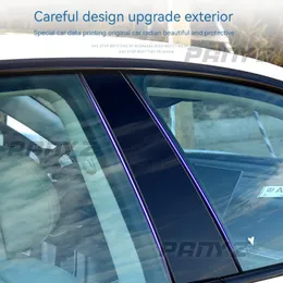 Autopfeiler Pfosten Türfensterverkleidung Abdeckung BC Säulenaufkleber Dekorativ für Mercedes ML-Klasse W164 2006-2011 Autozubehör