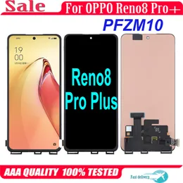 AMOLED الأصلي لـ OPPO RENO8 PRO+ RENO 8 PRO PLUS CPH2357 PFZM10 LCD Display Touch Screen Digitizer Assembly