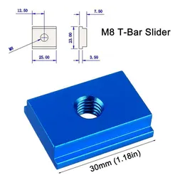 1PC M6/M8 T-Track Slider T-Tracks Model aluminium stop thloy T standardowa ścieżka Miter do stolika routera roboczego obróbka drewna