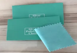 EPACK 100PCS Srebrny Poliska 10x7 cm Sprzątanie Pakiet szmatki Silver Cleaning Clean Cloth Srebrna biżuteria zamsz MAI1461337