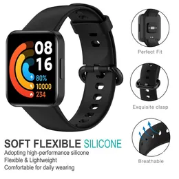 Pulseira de substituição para Redmi Watch 2 Lite Strap Bandas de vigia de silicone ASSISTA a cinta para Mi Watch Lite Correa Bracelet