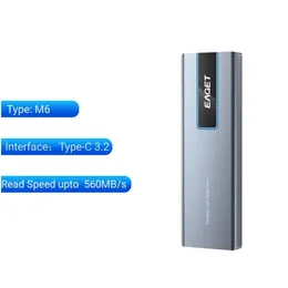 Zewnętrzne dyski twarde EAEG M1 SSD 1TB USB 3.2 Gen 2 Przenośny napęd stały stałego 512GB 4TB Type C dla laptopa komputery dostarczania PC PC PC OTP97