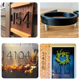 5 inç siyah açık ev kapı numarası metal rakam sermaye mektubu daire ofisi ev kapısı sokak posta kutusu numarası işareti