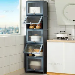 mobili moderni semplici mobili da cucina mobili da cucina pavimento scaffale cucina multistrato mobili per forno a microonde con porta a fritta u