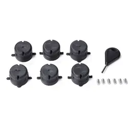 6pcs Surfboard Tail Supplies Surfboard Tail Rudder Slot for FCS Style Fin Plugs G5 Leash Plugs Box with Screws Key Wrench