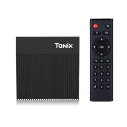 Tanix X4 Amlogic S905X4 TV Kutusu Android 11 OS 2.4G/5GHz Çift WiFi BT 100m LAN 4K Akıllı 4GB RAM 32GB