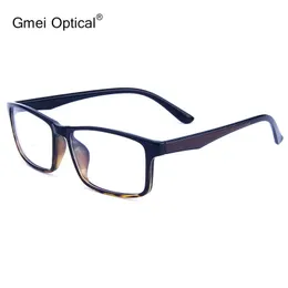 GMEI光学長方形超軽量TR90ビジネスメンガラスフレーム処方眼鏡フレーム女性フルリムアイウェアG6087 240411