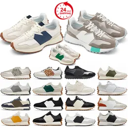 New 327 designer running shoes men women 327s black white Sea Salt vintage beige brown suede grey blue yellow red men trainers sports sneaker