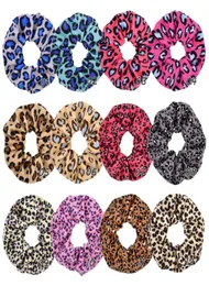 26PCSNEW 47 -calowy Leopard Coral polar Scrunchie Elastic Hairs Rope ręcznie robiony kucyk Posmarowanie włosów dla kobiet HeadressAccessor5762309