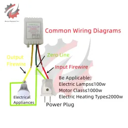 AC 110V 220V電源オンリレースイッチAC 220V 7A電圧出力1-480分調整可能な切断遅延コントローラー