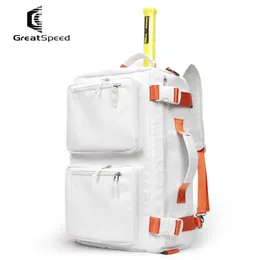 Utomhus Greatpeed Padel Beach Tennis Bag med skofack Män kvinnors gymväska Sneakers ryggsäck Handväska 3in1 Multination