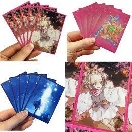 Yugiohトレーディングカード光沢のあるプレミアム品質スリーブダークマジシャンガールアニメ日本の保護デッキシールドカバー63x90mm