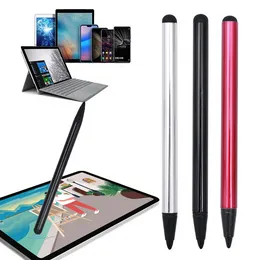 2in1 Touch Screen Pens Universal Capacitive-Resistive Stylus Pens Rubber Head Touch Pen Drawing Pencil Tips for Iphone Android