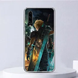 Final Fantasy VII mjukt fodral för Huawei P30 Lite P40 P20 P10 P50 Pro telefonomslag Mate 20 30 40 10 P30Lite Shell Funda Coque