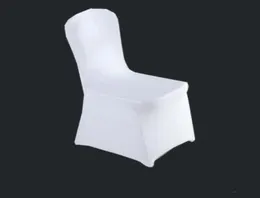 Colour white cheap chair cover spandex lycra elastic chair cover strong pockets for wedding decoration el banquet whole5932139