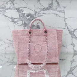 2024SSs Summer Classic C Brand Tasche Beach Bags Cavan Deauville Kette Top Griff großer Kapazität Pochette Pink Damen Zwei -Ton -Gepäck Luxus