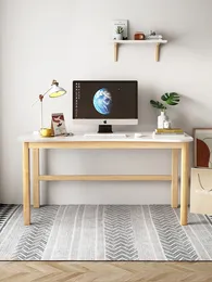 Scrivania in legno massiccio semplice scrivania per computer desktop per la casa camera da letto e studenti delle scuole secondarie che scrivono scrivania