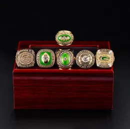 6PCSSESS Chroude Rugby Ship Ring 2019 Wisconsin Football Ring Rings Rings عالية الجودة التذكارية للمجوهرات هدية US Size990927