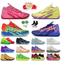 Lamelo Ball Shoes MB.03 02 01 Of One Wings Blue Hive Queen City Toxic Guttermelo Porsche Pink Chino Hills Rick Morty Basketball Lamelos Trainers OG Original Sneakers