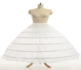 Super barato vestido de baile 6 Hoops Sapticoat Wedding Slip Crinoline Bridal Underskirt Layes Slip 6 Hoop Skirt Crinoline para Quinceanera8263791