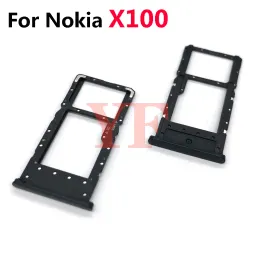 För Nokia C20 Plus C21 Plus X5 X10 X20 X100 SIM -kort Tray Slot Holder Adapter Socket Reparationsdelar