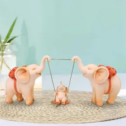 Estatuetas decorativas coleta de elefante coleta de comprimido de mesa