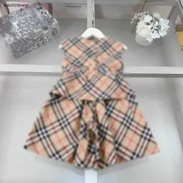 New baby tracksuits Round neck girls Shorts set kids designer clothes Size 100-160 CM Khaki sleeveless vest and shorts 24April