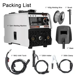 COBOS 2IN1 220V IGBT DC INVERTER WELDER MIG MMA WELDING HINE CONTACT WELDING NONGAS ARC Welder Builtin Wire Feedingメカニズム