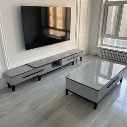 Rock Plab TV Stands Zestaw stolika do herbaty Nowoczesne minimalistyczne lekkie luksusowe stojak na salon meble do domu Mała szafka telewizyjna mieszkalna