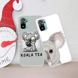 Caixa de telefonia de animal koala kawaii para Xiaomi Redmi Nota 11 10 12 Pro mais 9 8 7 12S 11t 11s 11e 10s 9t 8t 9s 4g 5g CapA Coque para X