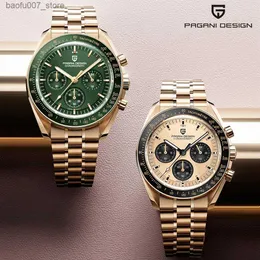 Armbandsur Pagani Sign 2023 Ny Mens Luxury Quartz Sapphire Automatisk datum M Vattentät Mens Timing Code Watch Reloio Masculino