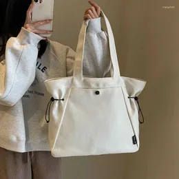 Totes Spring Simple Lightweight Shoulder Bag For Leisure Versatile Oxford Butot Storage Large Capacity Commuter Women Handbag
