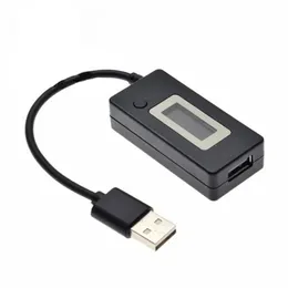2024 New White Tail LCD Backlight LCD Digitale Bildschirmanzeige USB Amperemeter Voltmeter Ladekapazitätstestmesser Detektor für USB -Amperemeter für