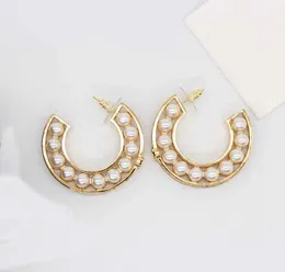 2024 Luxury quality charm drop earring with nature shell beads half round in 18k gold plated have stamp PS7700B