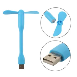 2 pezzi Flexible Portable Mini Fan per Power Bank Notebook COMPUTER Summer Traveling Refloder Telefono USB Gadgets Fans Regalo estivo