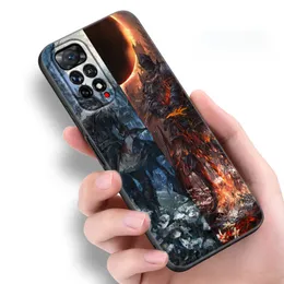 Custodia per telefono di gioco Bloodborne per Xiaomi Redmi Nota 7 8 9 10 11 8T 10T 9S 10S 11S 4G 11E 11T PRO 5G COPERCHIO NERO TPU morbido