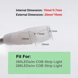 AC -Netzstopfenversorgung mit Dimmer -Schalter Stromdraht/Kabel AC 110V 220 V EU -Stecker für COB -LED -Streifenleuchte 268LED/M 360LED/M KABEL