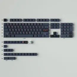 Acessórios PBT Chap Personalidade GMK Ashes 130/23 Chaves Cherry Perfil Dyesub Keycaps para 61/64/68/75/84/87 Teclado mecânico