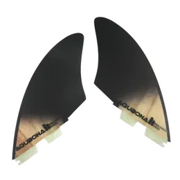 Surfboard Twin Kin Keel Fins 2 Dual Tab Taglie singola per Longboard Funboard 240407